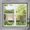 Mosquitera Mágica de Cinta Adhesiva para el Hogar, Malla para Ventana Autoadhesiva Fácil, Cortina Mosquitera Invisible de Autoinstalación sin Taladros, Pantalla Anti-Mosquitos