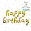 Mecrla Juego de Letras Minúsculas Feliz Cumpleaños Globos de Papel de Aluminio Escena de Fiesta de Cumpleaños de Bebé