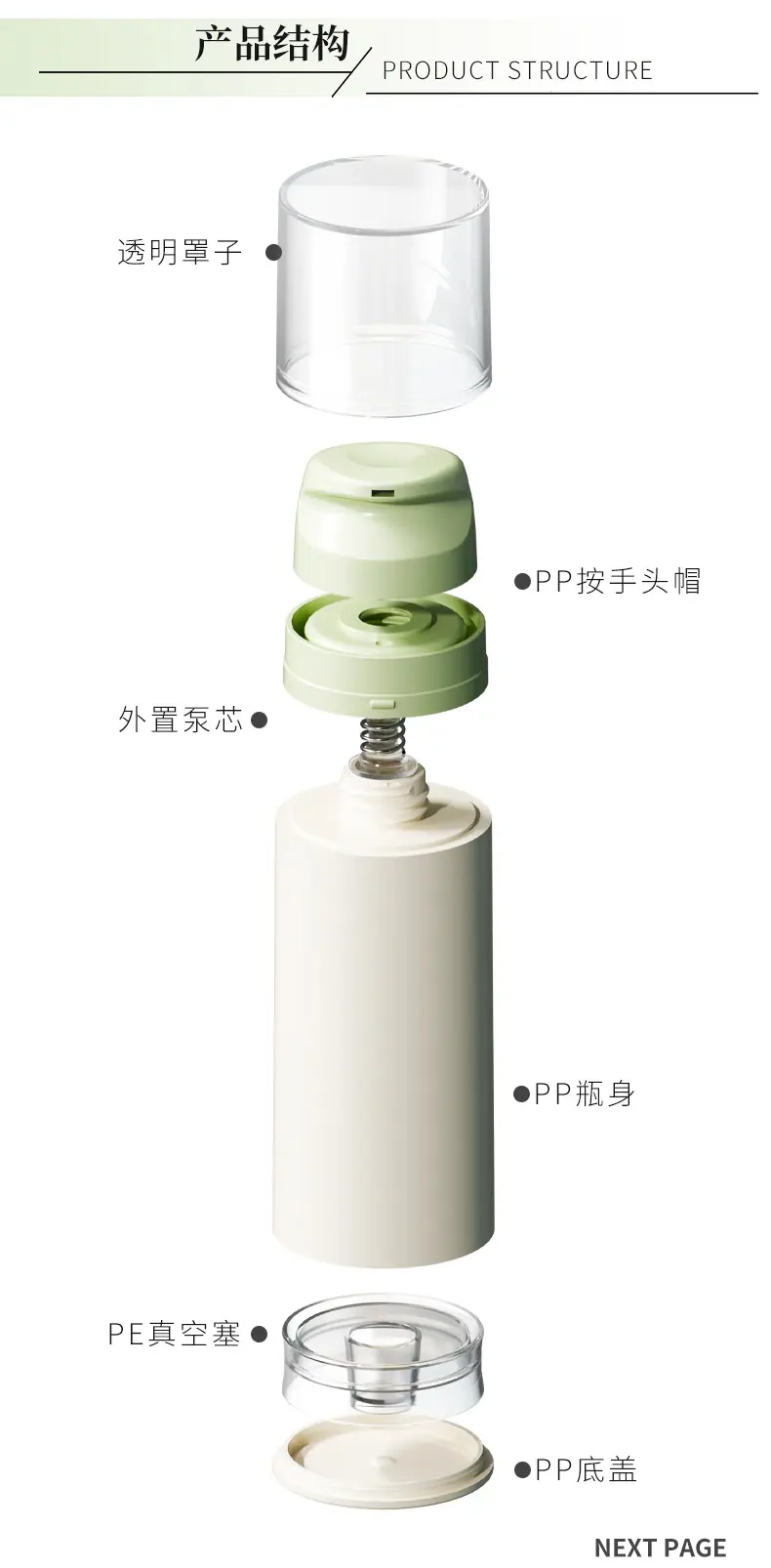 漫蕊46PP真空乳液瓶（c头帽） (3)