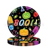 Novo Prato de Papel Desenho Animado Transfronteiriço Festa de Halloween Toalha de Mesa Conjunto de Louça Decoração de Festa de Aniversário Infantil