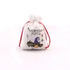 Bolsa de Regalo Creativa de Dulces de Halloween Bolsa de Lino con Cordón Atmósfera Festiva Empaque de Regalo Almacenamiento