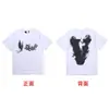 23 Nueva Camiseta de Manga Corta Grande con Cuello en V Edición Limitada Dragón Chino Mismo Estilo que Hiroshi Fujiwara, Edison Chen y Wang Yibo Ajuste Holgado Pareja Moderna