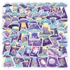 54 novos adesivos de animais pequenos levados por OVNIs desenhos animados personalizados fofos decorativos para celular adesivos de skate