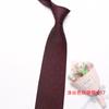 Corbata vintage de hombre con rayas oblicuas cuadradas pequeñas, de poliéster teñido con hilo, con cabeza cortada, hecha a mano, venta al por mayor