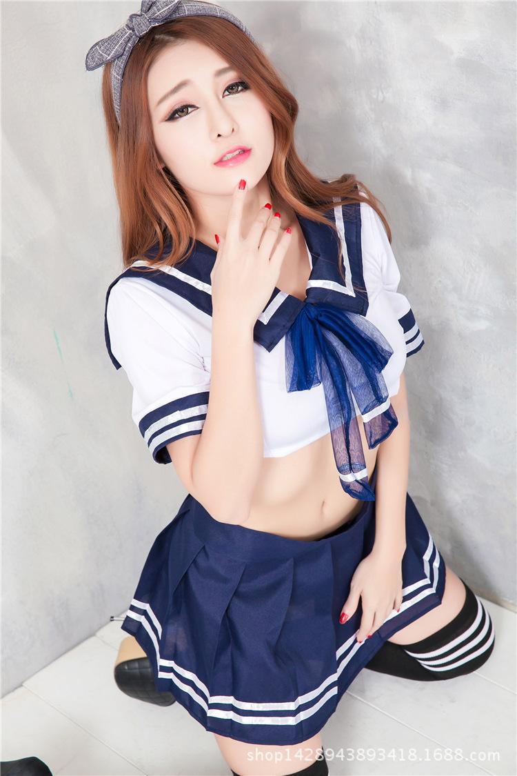 性感辣妹学生装·