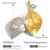 Yuhui Accesorios para Joyería DIY Transfronterizos Colgante de Acero Inoxidable con Flor de Goteo de Aceite Incrustaciones de Pedrería Corazón Chapado en Oro Real Accesorios DIY