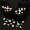 Perla de Resina Iridiscente Agujero Flor de Zapato 3D Accesorios Flor Estrella de Mar Concha DIY Hebilla de Zapato Desmontable Venta al por Mayor