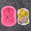 Molde de Azúcar Flip Flor de Girasol DIY Sirena Flor Hada Molde de Yeso para Aromaterapia Jabón Vela Molde Decorativo de Silicona