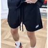Pantalones Cortos Deportivos Bordados Pesados Estilo Americano para Hombres y Mujeres, Pantalones Cortos Casuales de Verano, Pantalones Cortos Versátiles Holgados de Longitud Media para Adolescentes