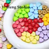 Contas de Botão de Coração de Desenho Animado Bolsa com Contas Pendurada Pulseira Colar Brincos Feitos à Mão Acessórios de Joia