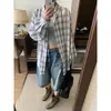 Shorts Jeans Americano Retrô de Comprimento Médio para Mulheres, Shorts Jeans Americano Retrô de Cintura Alta, Perna Larga e Soltinho