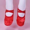 Zapatos de Baile Infantiles Rojo Grande, Zapatos de Baile de Suela Blanda, Zapatos de Baile Satinados para Adultos, Zapatos de Garra de Gato para Forma Corporal de Ballet de Actuación en Escenario