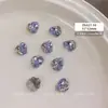 Brilhante K9 Base Aberta Ovo de Pombo Empilhado Joias de Diamante para Nail Art Joias de Luxo Acessível Loja Boutique Acabamento Manual Decoração de Unhas com Diamantes Empilhados
