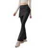 Pantalones de Yoga para Mujer Pantalones Falda Falsos de Dos Piezas Cintura Alta Levanta Glúteos Ajustados Antideslumbrantes Acampanados Pantalones de Pilates Deporte Fitness