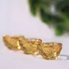 Accesorios Colgantes de Bol de Fortuna Dorado de Cristal, Bol Pequeño Dorado de Cristal que Atrae Riqueza, Cuentas Sueltas, Cadena Colgante, Joyería