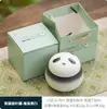 Mini Tarro de Almacenamiento de Té Pequeño Portátil Sellado a Prueba de Humedad Adorno Cerámico Recipiente para Té Almacenamiento de Té Regalo