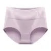 Ropa Interior de Seda de Hielo para Mujer Cintura Media Grafeno Antibacteriano Algodón Puro Crudo Entrepierna Transpirable Levantamiento de Glúteos Talla Grande Pantalones Cortos Delgados