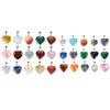 Cor mista amor DIY Acessórios de Pedra pingente de coração de pêssego Acessórios DIY 20 cores um pacote de acessórios cordão para pendurar