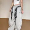 Pantalones jogger coreanos de moda estilo ins americano para estudiantes mujeres, pantalones de chándal sueltos casuales para baile, pantalones largos de pareja