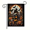 Nueva Bandera de Jardín Impresa de Halloween Día de Muertos de Venta Caliente Suministro Directo Transfronterizo Decoración de Atmósfera Exterior Se Puede Enviar en Jit