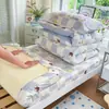 Juego de tres piezas de algodón puro para dormitorio universitario, sábana de 100% algodón, funda de edredón, sábana bajera para litera, colchón, relleno de edredón, juego de seis piezas