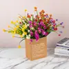 Cientos de Populares Ramilletes de Eucalipto Artificial para Patios Exteriores y Jardines, Arreglos Florales, Decoración Suave, Paisajismo, Plantas Verdes Simuladas, Flores Artificiales