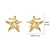 Pendientes de Estrella Minimalistas de Lujo Ligero Transfronterizos con un Estilo Metálico Fresco Único y Sofisticado Pendientes con Forma de Estrella Venta al por Mayor
