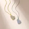 Collar de Plata de Ley S925 con Forma de Calabaza y Moissanita con Incrustación Completa, Colgante de Fortuna, Cadena para Clavícula, Collar para Mujer Estilo Chino de Lujo Ligero, En Stock