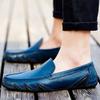 Zapatos Casuales de Cuero Genuino para Hombre Exportación Doug Shoes Modernos Combinan con Todo Slip-on Zapatos para Conducir Suela Suave Superficie Suave Zapatos de Cuero