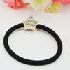 Corea del Sur diadema cuerda para el pelo nueva Corona Estrellada banda de goma incrustada de diamantes cuerda de 4MM de grosor accesorios de banda de goma para niñas