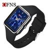 Relojes O'Fannie explosiones transfronterizas relojes de cuarzo para hombre y mujer multifuncionales de tres ojos y seis agujas deportivos impermeables reloj de cuarzo