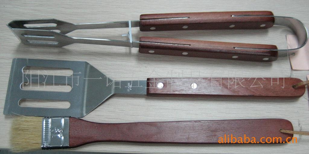P-011X烧烤工具套装,烧烤叉刷夹