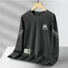 Sudadera de Cuello Redondo para Hombre, Marca de Tendencia Otoñal, Versátil Estampada Holgada de Manga Larga, Atuendo Unisex para Pareja, Top de Estudiante