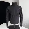 Chaqueta de Seda de Hielo para Hombre con Protección Solar, Verano Delgada Transpirable Cuello Alto Ropa de Protección UV para Exteriores, Chaqueta de Piel para Hombre