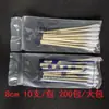 Cotonetes Médicos Descartáveis Estéreis de Algodão, Cotonetes Absorventes de Algodão, Cotonetes de Bambu 8cm 10cm Cabeça Pequena para Aplicação de Desinfetante, Haste de Madeira