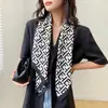 Bufanda Cuadrada Estilo Nuevo 2026 para Mujer, Versátil y Elegante, Bufanda de Seda Sintética, Bufanda Estilo Francés Sencillo, Chal, Bufanda Cuadrada Grande de 90 cm