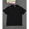 Camiseta básica simple bordada de manga corta, disponible en varios colores, con corte raglán, ajuste holgado y cuello redondo, adecuada para adolescentes