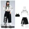 Ropa de Jazz Hip-Hop para Niñas Traje de Gato para Baile Callejero de Jazz Pasarela Ropa de Práctica y Presentación para Grupos de Chicas a la Moda
