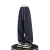 Calça Casual Softshell Dopamine para Uso Externo Casal Perna Reta Emagrecedora Versátil Outono Nova Chegada Marca Tendência Temperamento Patchwork Calça Longa