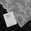 Papel de Regalo Floral de Gasa Tejida Blanca con Borde de Encaje, Tela Decorativa, Materiales de Arte Floral, Papel para Envolver Ramos