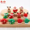 Nueva Serie Navideña 3D Casa de Muñecas DIY Pegamento de Crema Accesorios de Resina Colgante Decoración Adornos