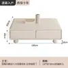 Gabinete de TV Branco Estilo Creme Francês Arredondado Combinação Mesa de Centro Moderna Simples Sala de Estar Casa Apartamento Pequeno de Chão Minimalista