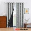 Cortinas Blackout Totais Novas Estampadas a Quente e Prata Transfronteiriças para Sala de Estar e Quarto Cortinas de Proteção Solar Aliexpress Dropshipping