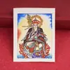 Tangka Nepalesa de Xizang Pintado a Mano Puro de Tara Blanca Núcleo de Tarjeta 4x5 Colgante Tangka Pintado a Mano Tangka de Ksitigarbha