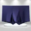 Roupa Íntima Masculina de Seda de Gelo Boxer Briefs Masculinos Finos Sem Costura Boxer Briefs Respiráveis para Jovens