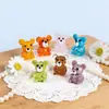 Cuentas de Vidrio de Oso Entero Personalizadas, Cuentas de Vidrio de Oso Pequeño 3D Lindas y Coloridas, Joyería DIY Hecha a Mano al por Mayor