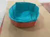 Cubo plegable cuadrado Tina de baño Piscina Lavapiés Arenero para gato Aplicación de pegatinas Transfronterizo temu Etiqueta Artículos en stock Hogar