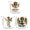 Ángel con Alas Transfronterizo Chica Ángel Acrílico Violín Acrílico Cuerda Colgante Mochila Colgante Navideño