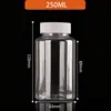 Venta al por mayor de fábrica 50 100 ml botella de boca ancha botella PET de boca grande botella sellada con cápsula embalaje sólido botella de plástico