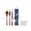 Yfjy Yafu Casa Colher, Garfo e Hashi de Madeira Estilo Japonês Lfgb Talheres de Madeira Conjunto de Talheres Portátil para Uma Pessoa Utensílios de Piquenique